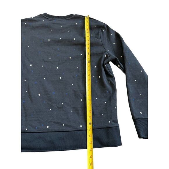 Zara Mens Ski Sweater XL Knit Navy Blue Polka Dot Streetwear 4087/401 NWT - Picture 10 of 12